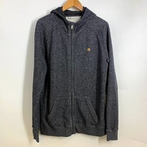 TenTree Men's Spacedye Full Zip Hoodie Textured Gray Casual‎ Everyday Activewear